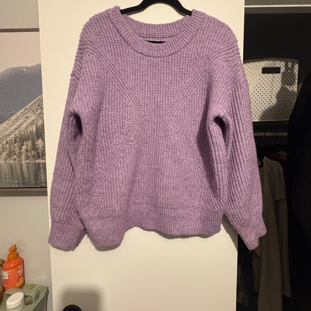 Lavender Knit Women's Sweater